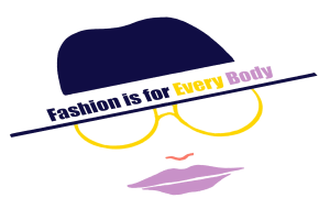 Logo mit stilisiertem Gesicht und dem Text "Fashion is for Every Body" darunter.