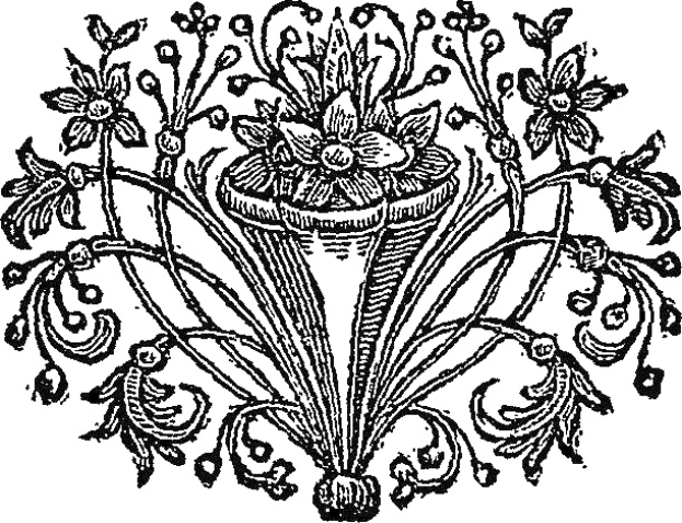 Schwarze und weiße Zeichnung eines Vasen im Art-Nouveau-Stil mit detaillierten Mustern, gefüllt mit symmetrisch angeordneten pinkfarbenen, lila und gelben Blumen.