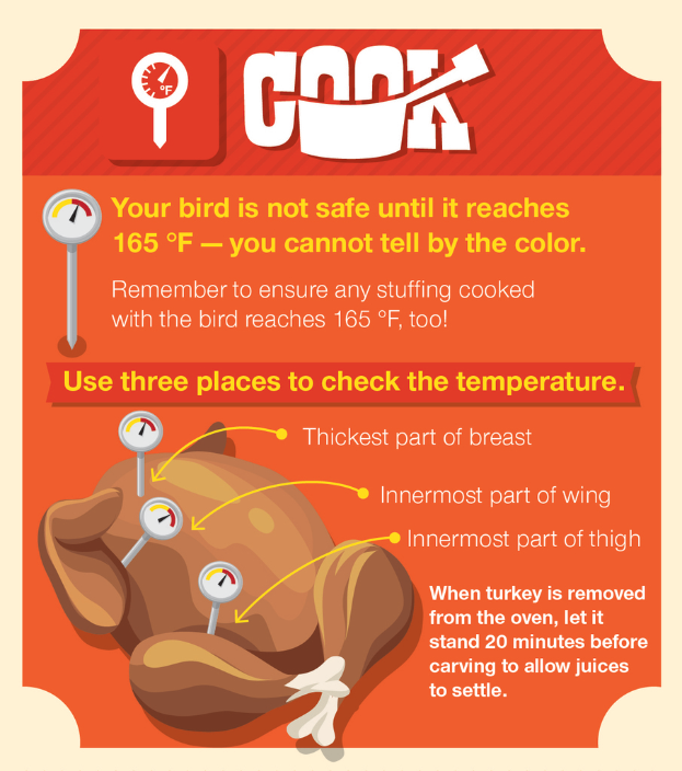 Ein Plakat mit Text und einem Bild eines Huhns.